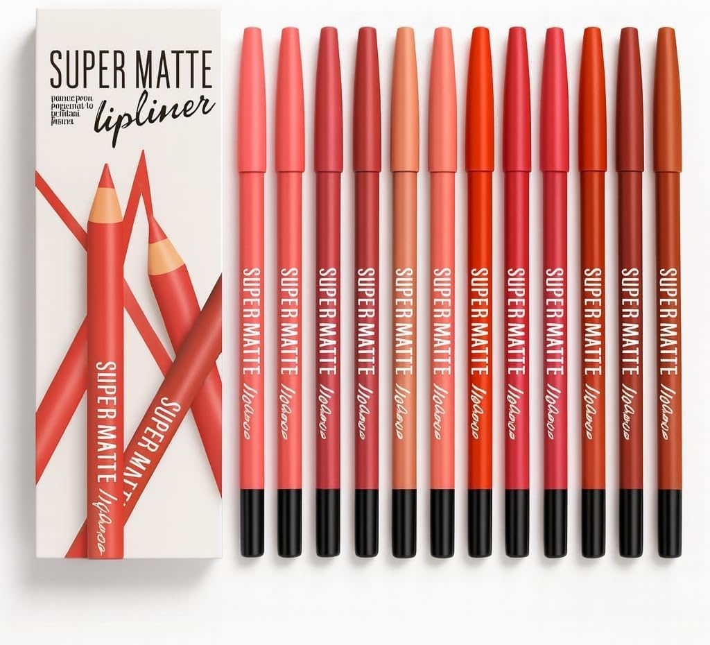 Matte / High shine Eye Lip Liner Pencil (set of 12)