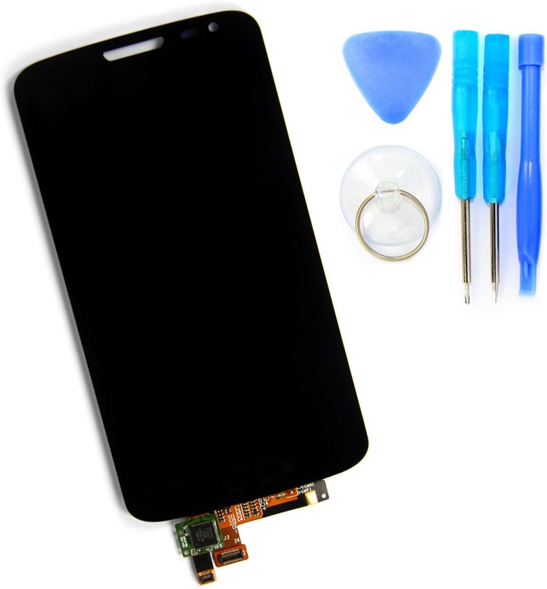 Skiliwah® LCD Display Touch Screen Digitizer Assembly for LG G2 Mini D620 D625 + Tools (Black)