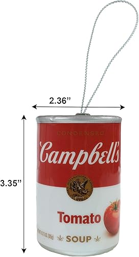 Miniatura 7 de Campbell's Soup - Juego de adornos para árbol de Navidad de 3.5 pulgadas, para interiores y exteriores, paquete de 2 unidades