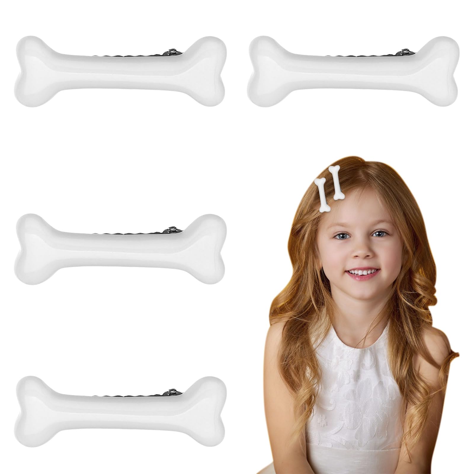 4 fermagli per capelli per ragazze, set di fermagli per