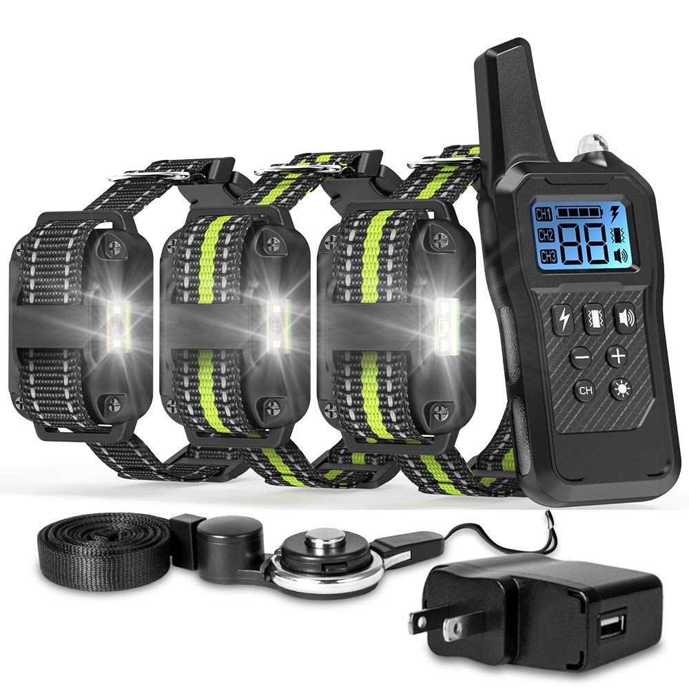 dog training collar with light