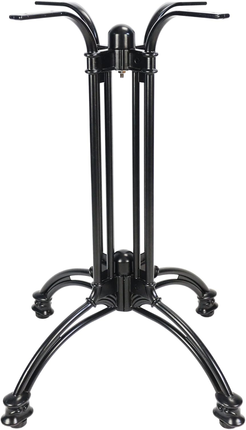 Aluminum Table Base 28",with Retro Black Legs,is Suitable for Restaurants,Coffee Shops,barsandleisure Rooms.