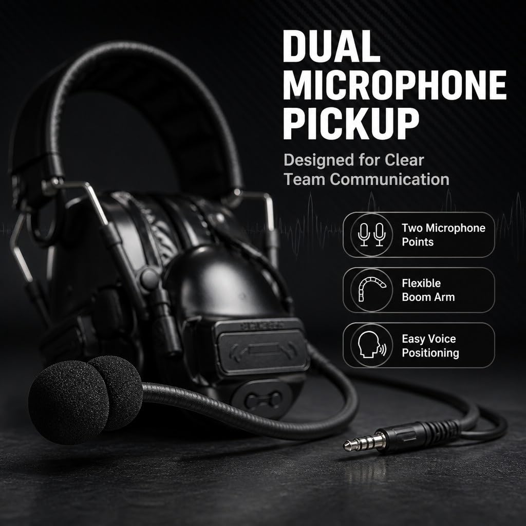 Almohadillas De Silicona Negras Repuesto For Auriculares Tácticos C3, Suaves For Los Oídos con Reducción Ruido