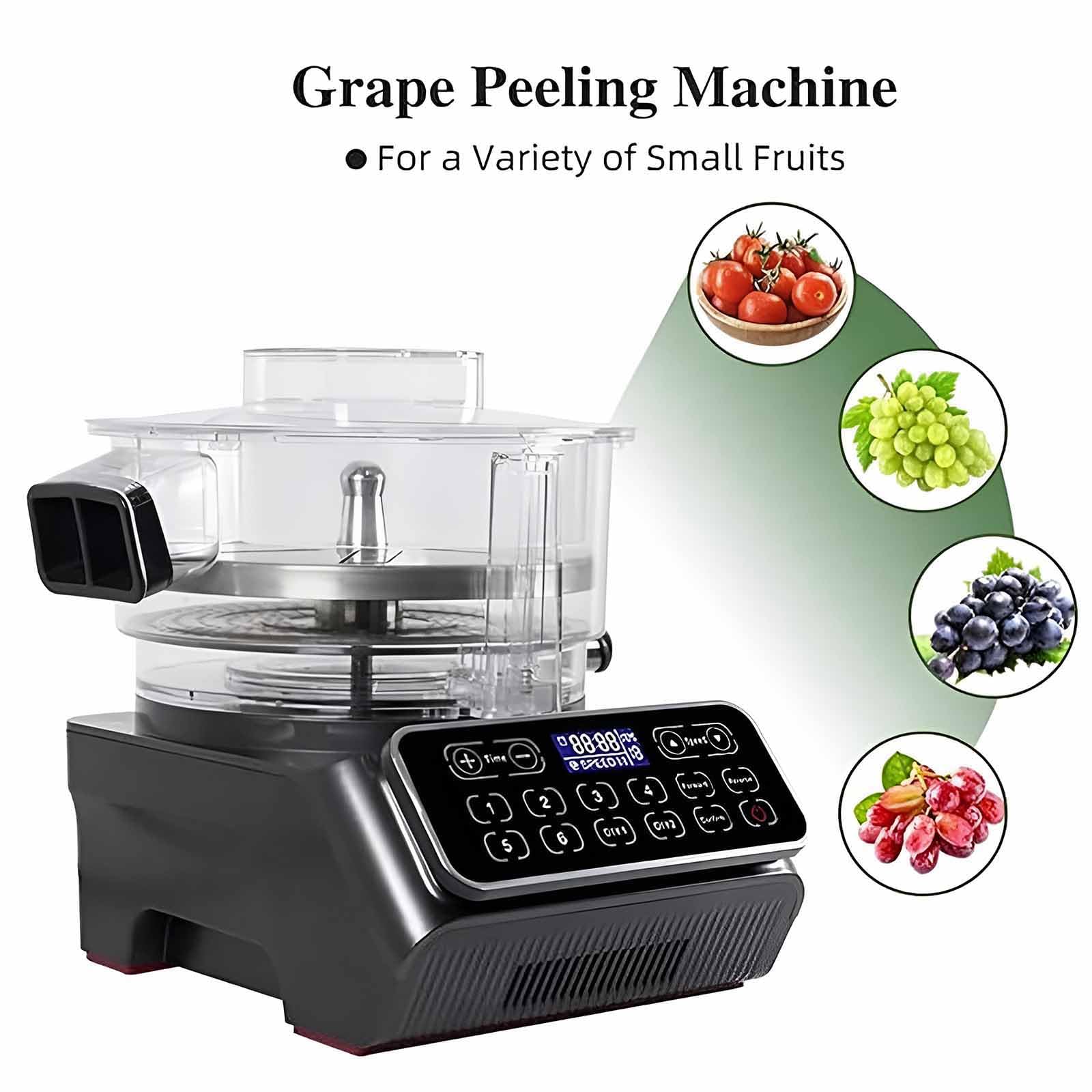 Pelapatate automatico per frutta, capacità 300 g con velocità regolabile, ideale per uva, pomodorini e altro ancora, utensile da cucina completamente automatico