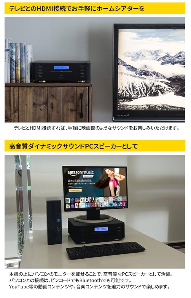 Amazon.co.jp: ANABAS コンパクトオーディオシステム AA-003 CD