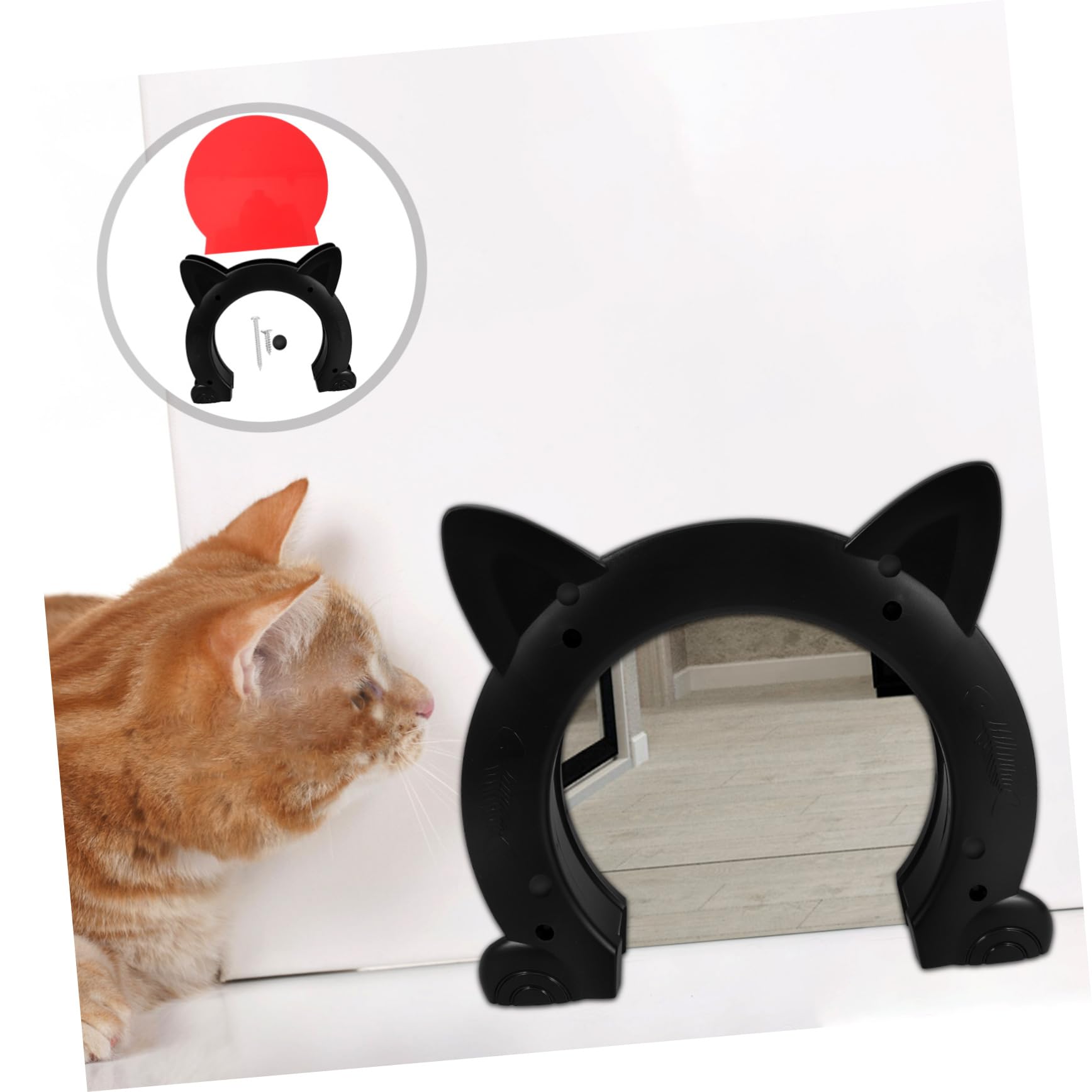 Toyvian Kunststoff Katzenklappe Für Innenräume Katzenklappe Ohne Tür Für Innentüren Katzeneingangstür Haustierklappe Haustierbedarf