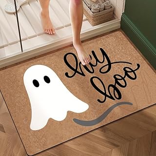 Welcome Cork Bath Mat,Water Absorbing Non-Slip Rug for Bathroom,Hallway,...