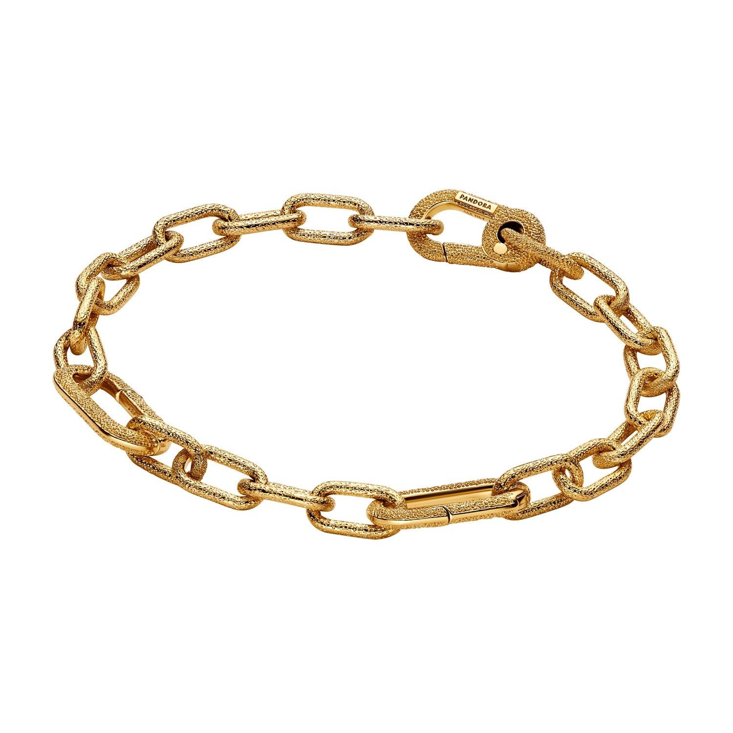 Pandora 563829C00 Women's Bracelet Matte Gold 563829C00-, 563829C00-4, Sterling Silver, Not a Gemstone, 563829C00-4, Sterling Silver, No Gemstone