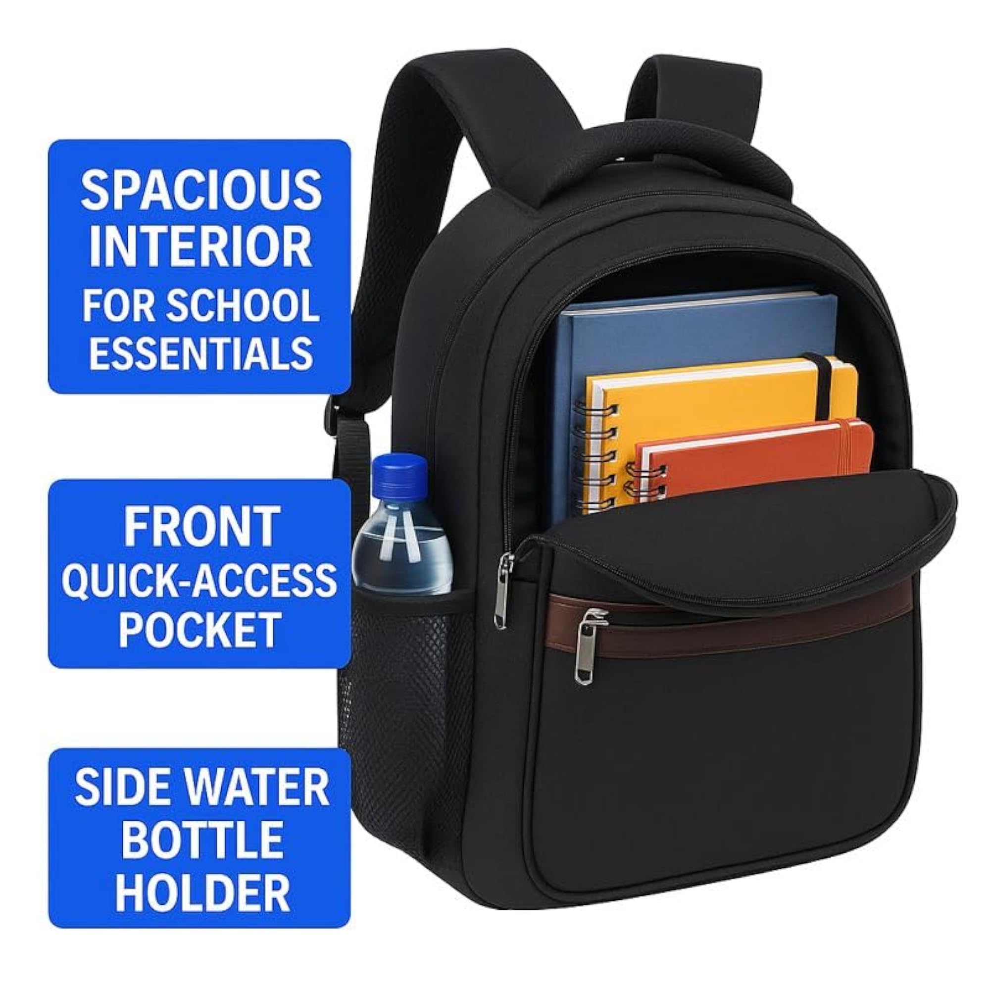 Premium 18-Inch School Backpack for Boys & Girls, Stylish
