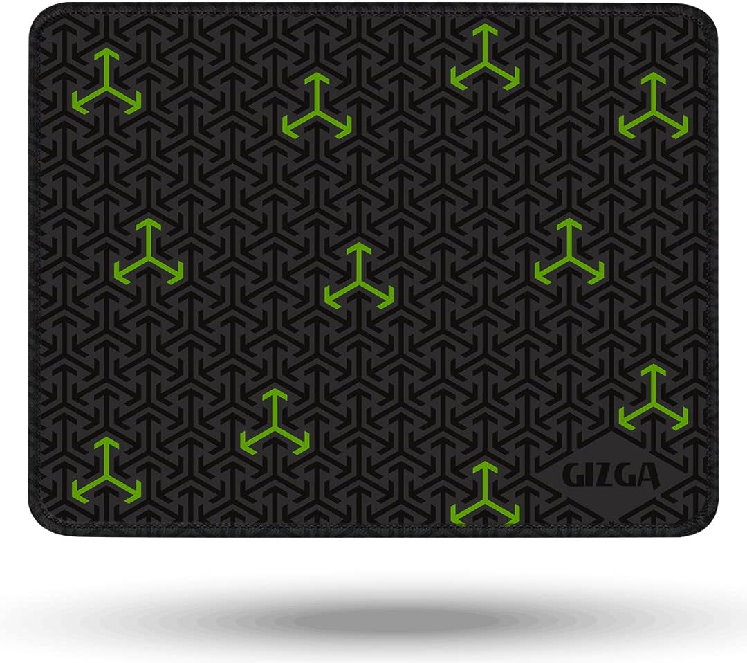 Gizga Essentials Extended Mouse Pad/Gaming Mouse Pad/Desk Mat|Has Anti-Slip Rubber Base, Smooth Mouse Control, Mercerized Surface, Antifray Stitched Embroidery Edges|For Office Home (44 x 35 cm)