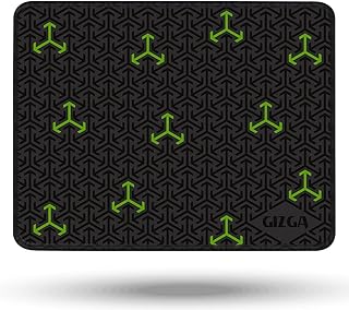 GIZGA essentials (44 सेमी x 35 सेमी विस्तारित गेमिंग माउस पैड, लैपटॉप डेस्क चटाई, चिकनी माउस नियंत्रण के साथ कंप्यूटर माउस पैड, मर्सराइज्ड सतह, एंटीफ्रे सिलाई कढ़ाई किनारों, विरोधी पर्ची रबर बेस