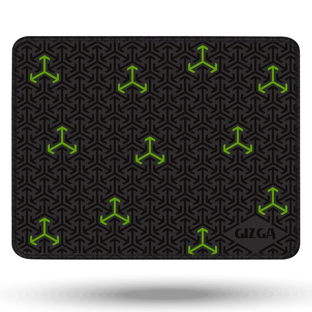 Gizga Essentials Extended Mouse Pad/Desk Mat|Place it on Desk with Laptop/Gaming Laptop, Monitor,Notebook|Has Anti-Slip Rubber Base,Smooth Mouse Control,Antifray Stitched Embroidery Edges|17.3"x13.7"