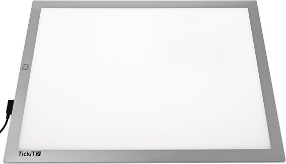 tickit Light Panel, Rectangular, Ultra Bright LED, Adjustable Brightness | Light Board for Kids, Tracing, Sensory Exploration and Color Mixing