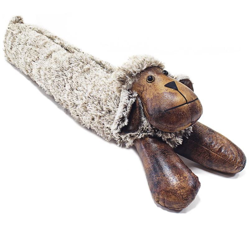 Assorted Doorstop Door Stop Stopper Filled Heavy Doorstop Faux Leather Novelty Wedge (Sheep Draught Exlcuder)