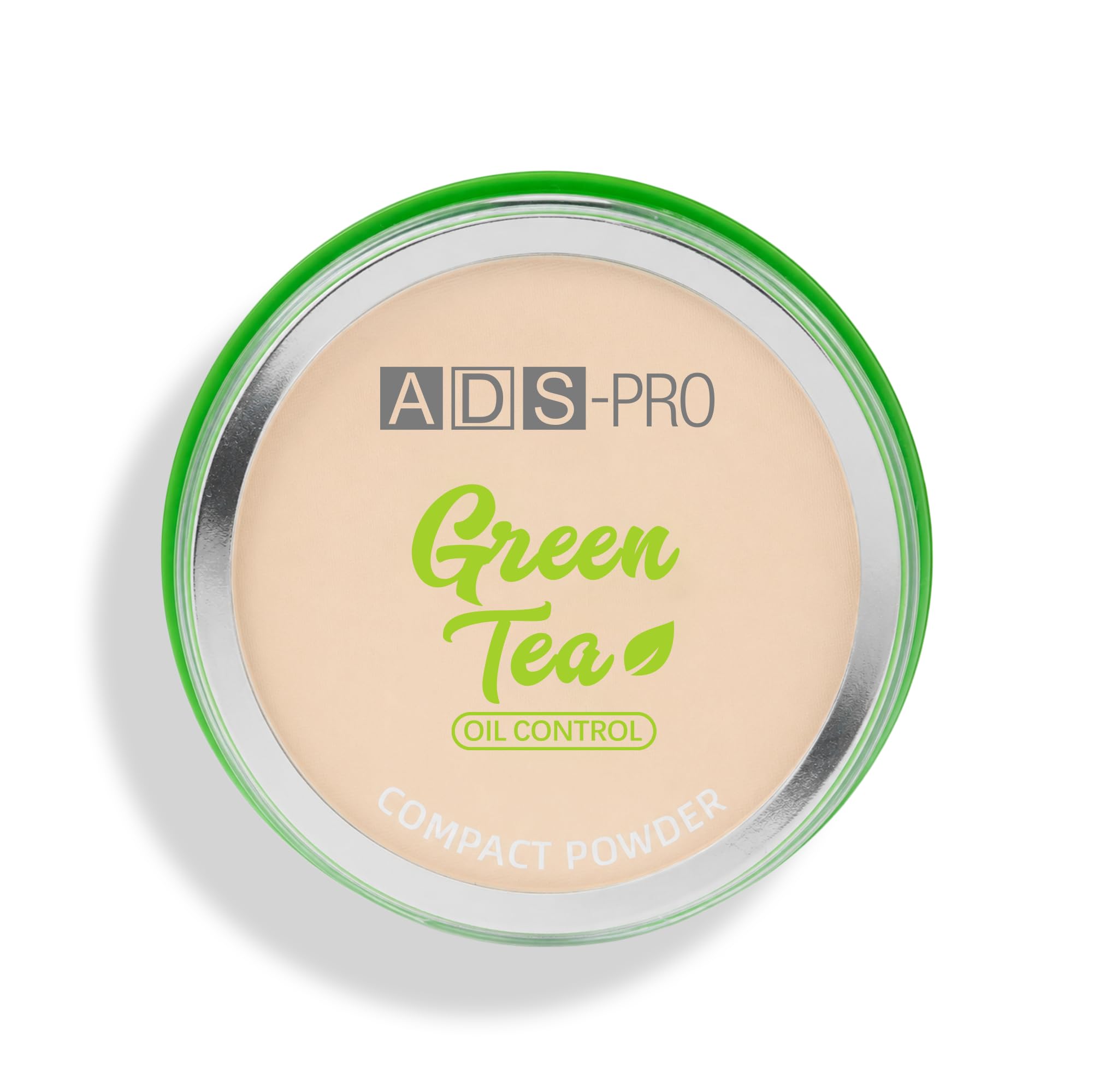 Green Tea 2in1 Compact Powder | Smooth Matte Finish & Oil Control Face Makeup | Natural Glow Pressed Powder with Sea Kelp Extracts, 26g (Shade 03)-image-40