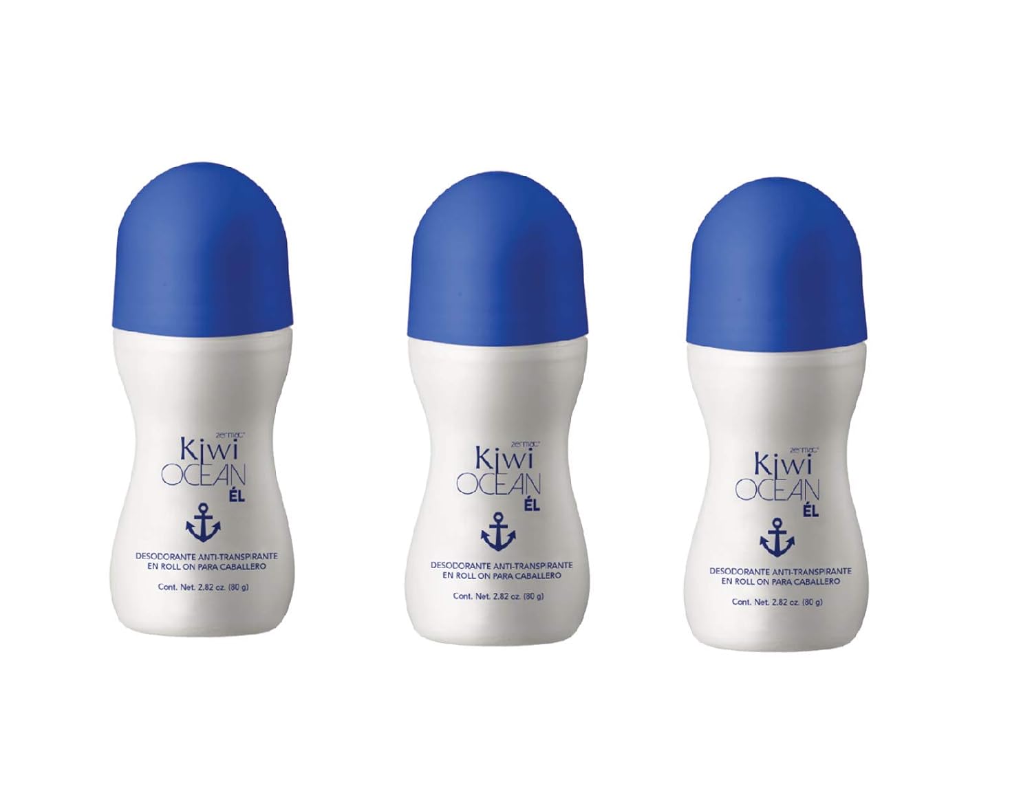 Set of 3 Zermat Kiwi Ocean Roll-On Deodorant for Him 2.82 oz.