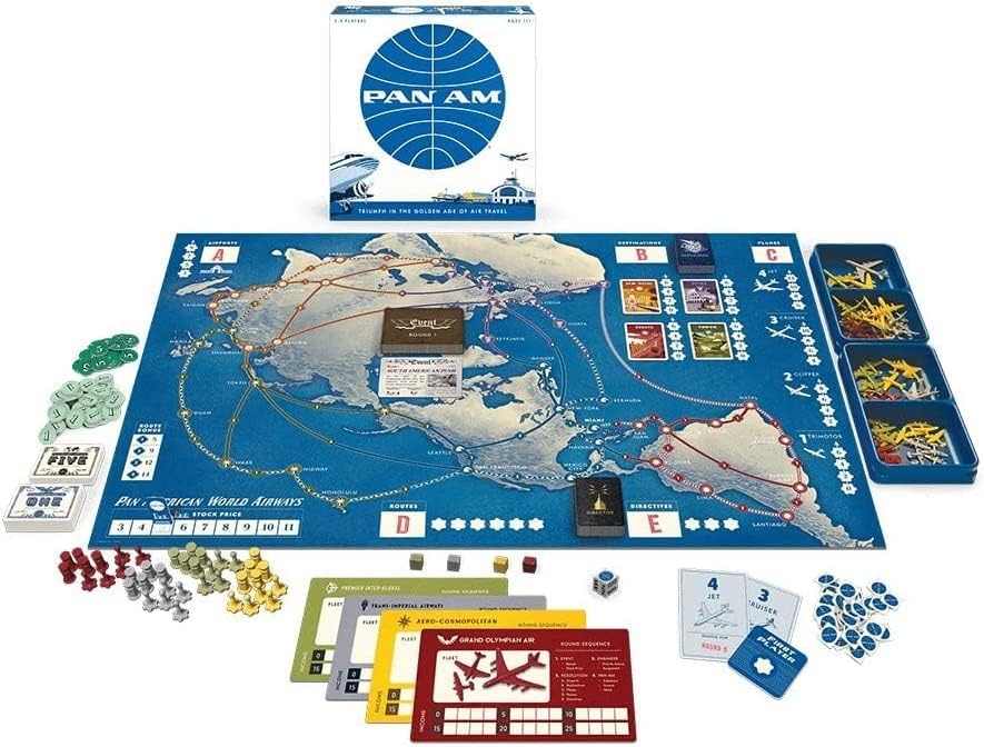 Funko Games Pan Am Board Game, Strategy Board Game, 2-4 Players 6 and Up