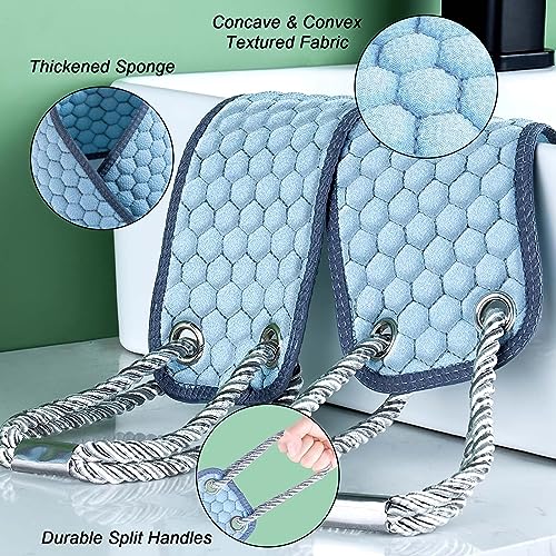 VIPITH Exfoliating Back Scrubber for Shower 37 Inches Back Washer with Handles - Image 3