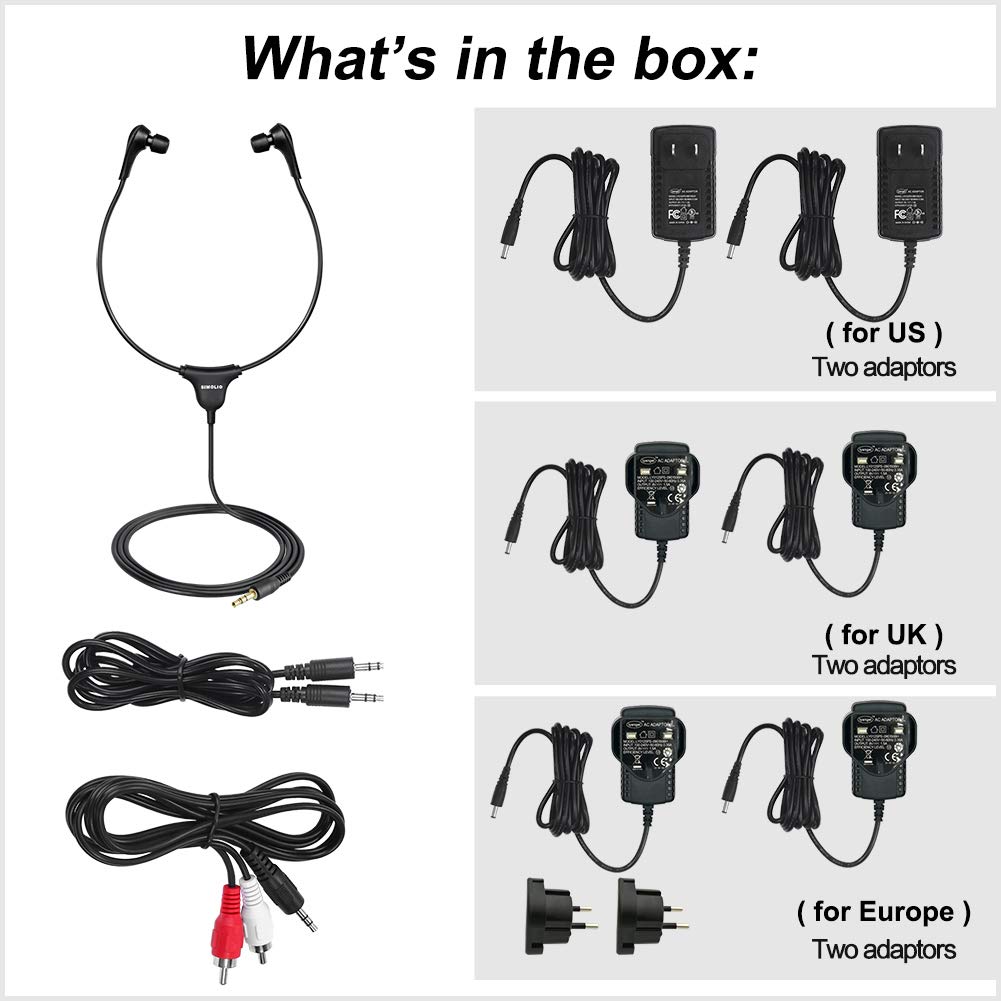 Amazon.co.jp: SIMOLIO 手元スピーカー テレビ用 ワイヤレス 2.4GHz