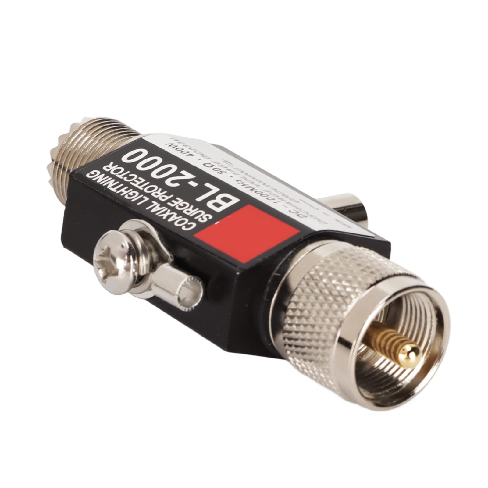 KIMISS Blitzschutz, Koaxial-Ableiter PL259, Buchse auf Stecker, 400 W, Verlustarm, für Elektronikzubehör, Zubehör, Steckdosenleisten, Protektoren, Ableiter für Gebäudeantennen