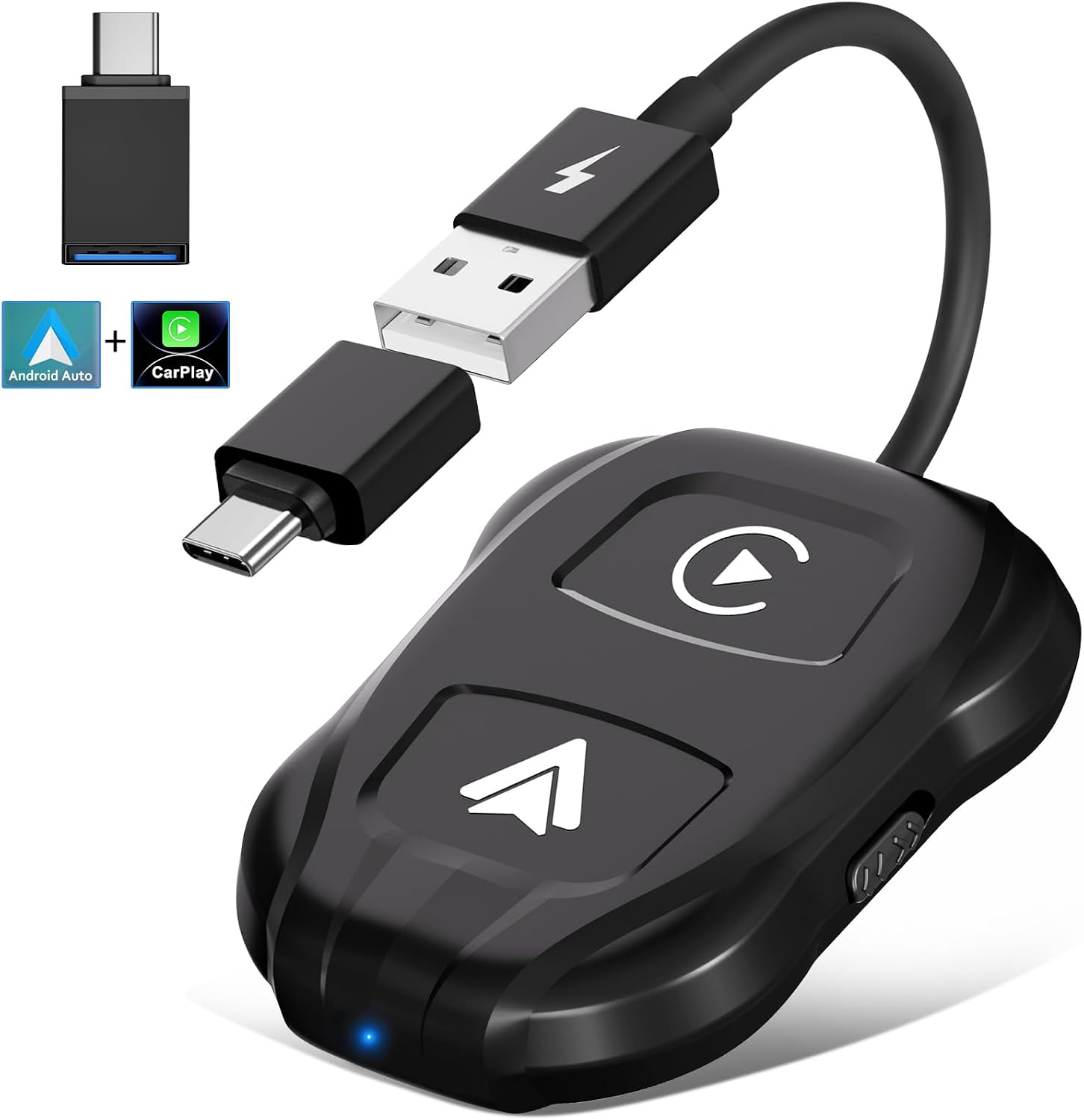 Android Auto 2 In 1 Wireless CarPlay Adapter USB BT Produktbild-Vorschau 3