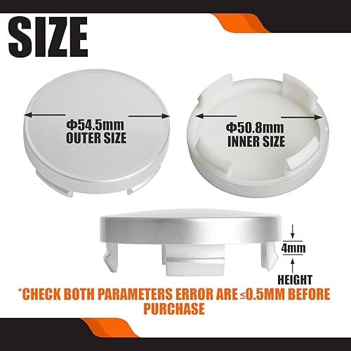 Miniatura 63 de TMS - Tapones centrales de rueda de 2.7 pulgadas para BMW Serie 3, 4, Serie 5, Serie X, Serires Z, Series 3613 6783 536, paquete de 4