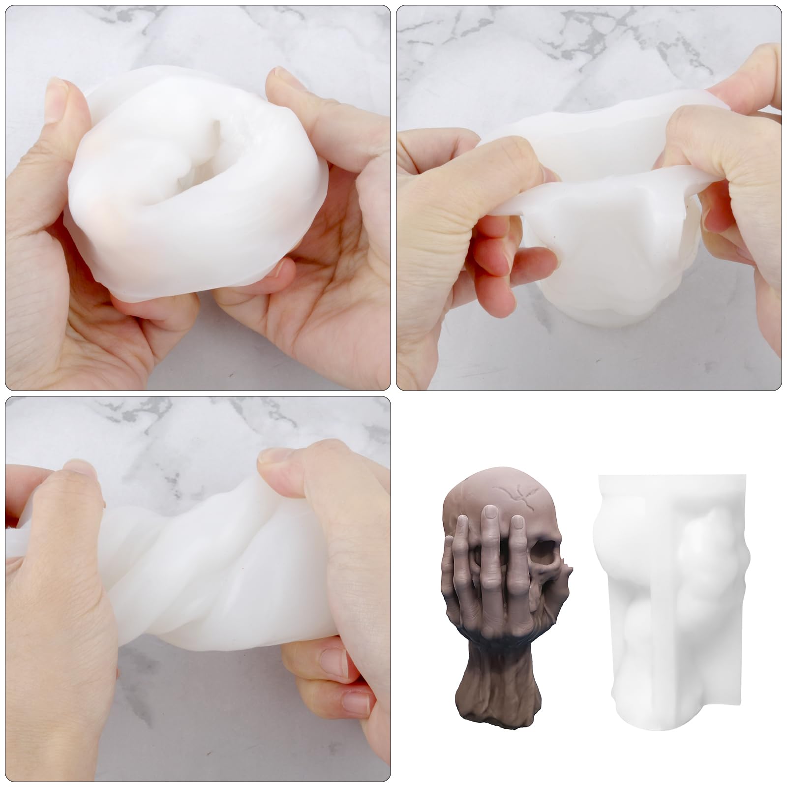 Stampi in silicone per ciondoli con teschio fai da te all