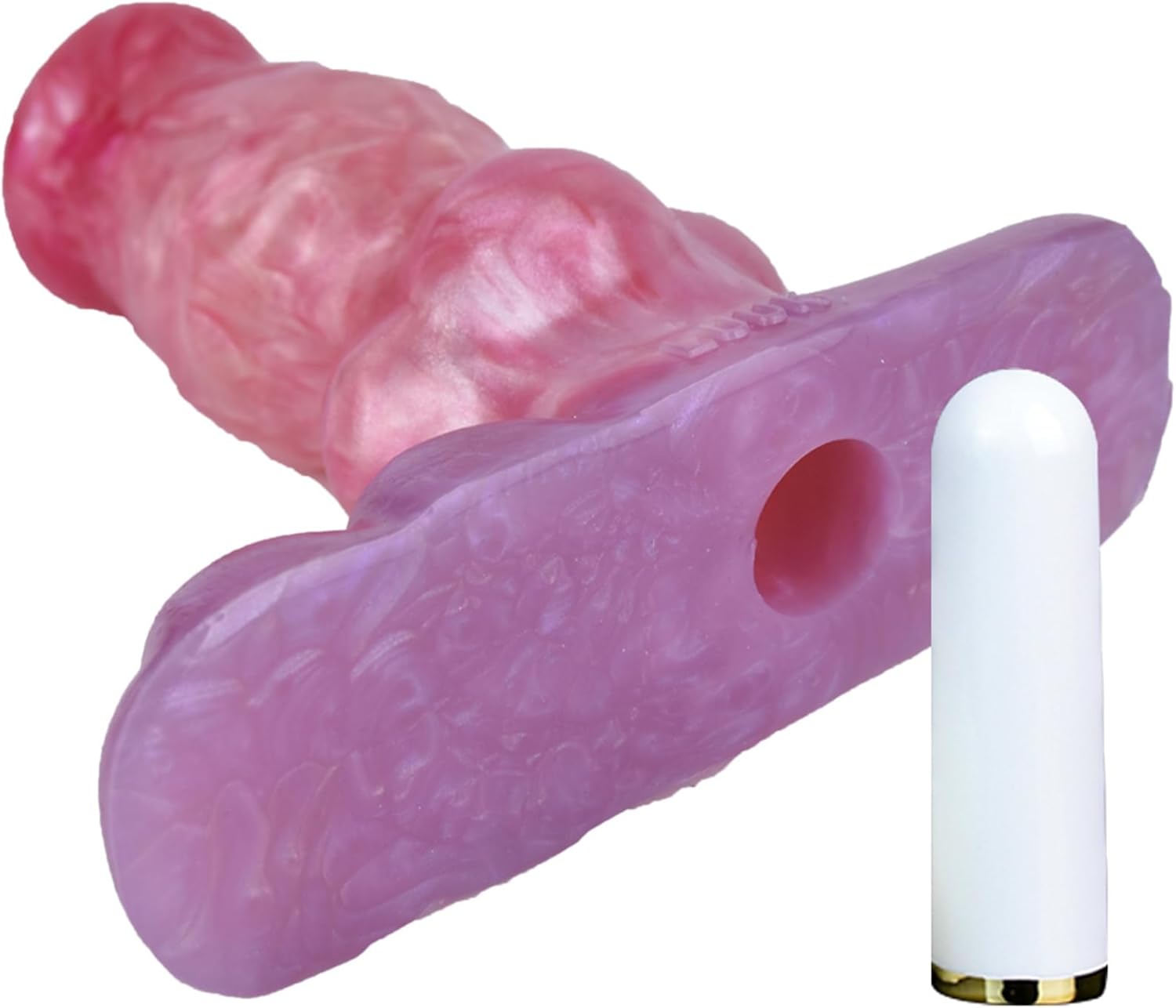 5.7" Small Dildo Vibrator Monster Dildo Butt Plug Toy, Couples Silicone Dildo Dragon Dildo with Knot, Anal Vibrating Dildo Adult Sex Toy