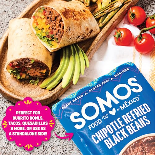 Somos Chipotle Refried Black Beans, 10 Ounce - image 4