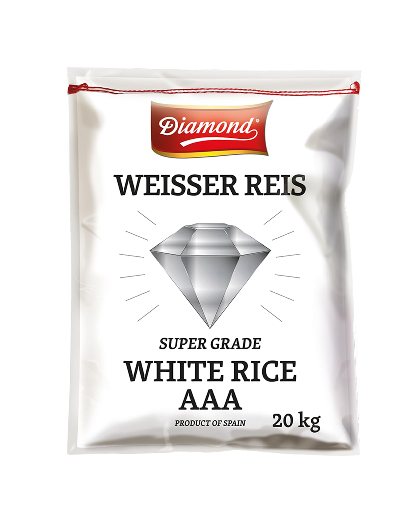 DIAMOND Weißer Reis, Langkornreis, für diverse Reisgerichte - 1 x 20 kg