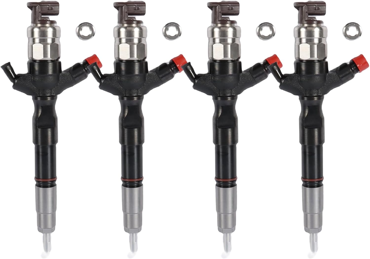 4PCS 095000-7780 095000-7781 23670-30280 23670-39316 23670-39315 Common Rail Injector for Toyota 1KD-FTV 3.0L 2KD-FTV 2.5L Hilux Hiace Land Cruiser D-4D Prado J120 120 KDJ12 RG12 Euro 4