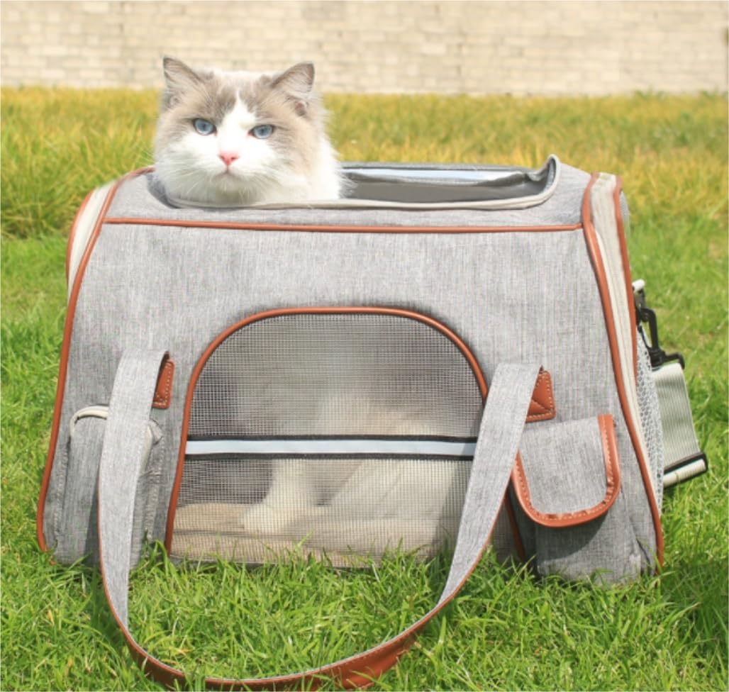 Rucksack Haustier-Katzen-Tasche, Hunde-Reiserucksack, Reiserucksäcke, Reise-Umhängetaschen, Hunde-Umhängetasche Haustier(A,50 * 30 * 30cm)