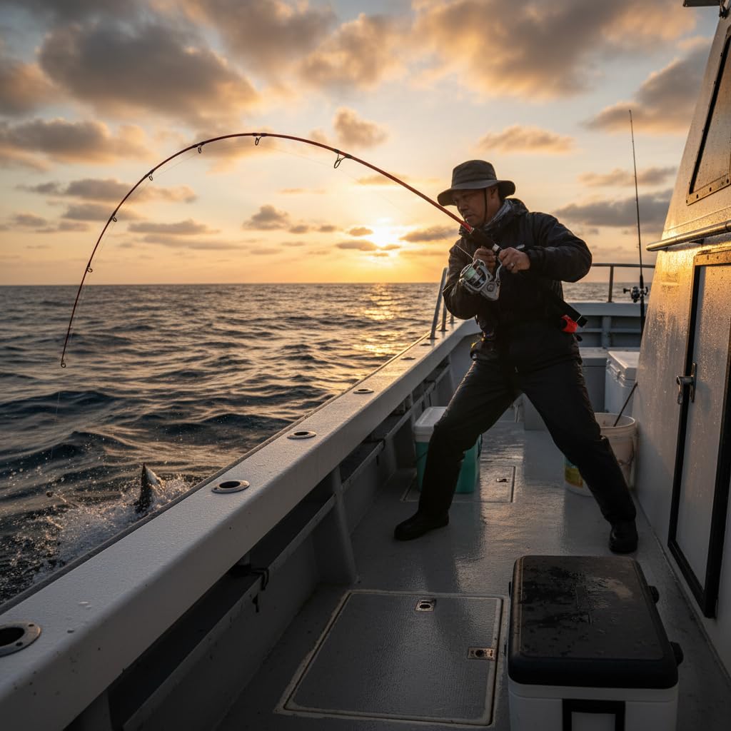 Canna da Pesca Jigging Punta Piena | Componenti in metallo, Canna per Bolentino, Pesca barca, Per Pescatori Professionisti