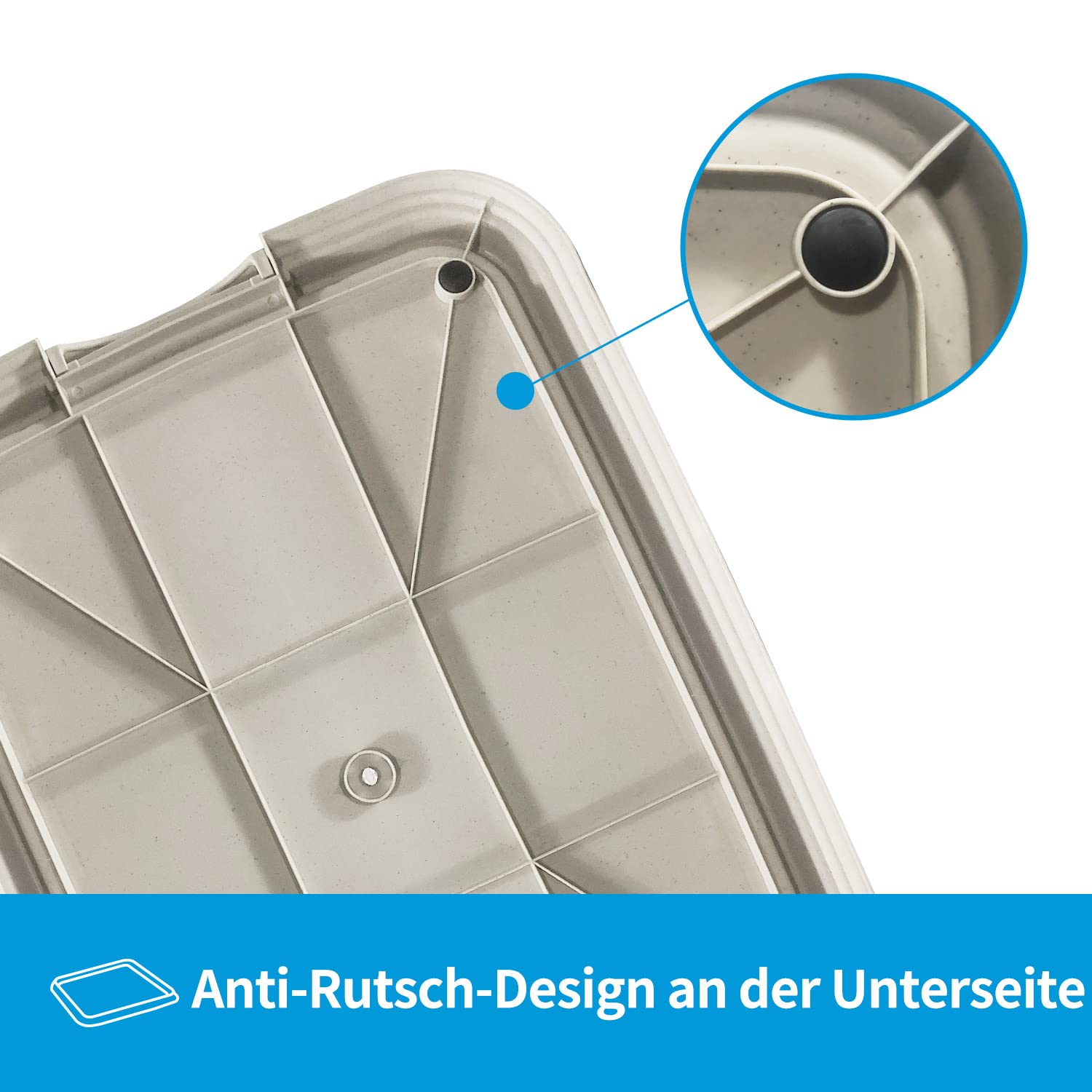 PAWISE Hundetoilette für den Innenbereich, Welpen-Trainingspads, Hundetöpfchen-Tablett, tragbares Untersetzer für Haustiere, Hundeklo für Katzen, 49 x 36 cm