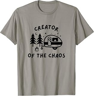 Funny Camping Trailer Chaos Creator Matching Family Kid Tee T-Shirt