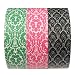 AllyDrew Vintage Damask Masking Tape Japanese Washi Tape, set of 3