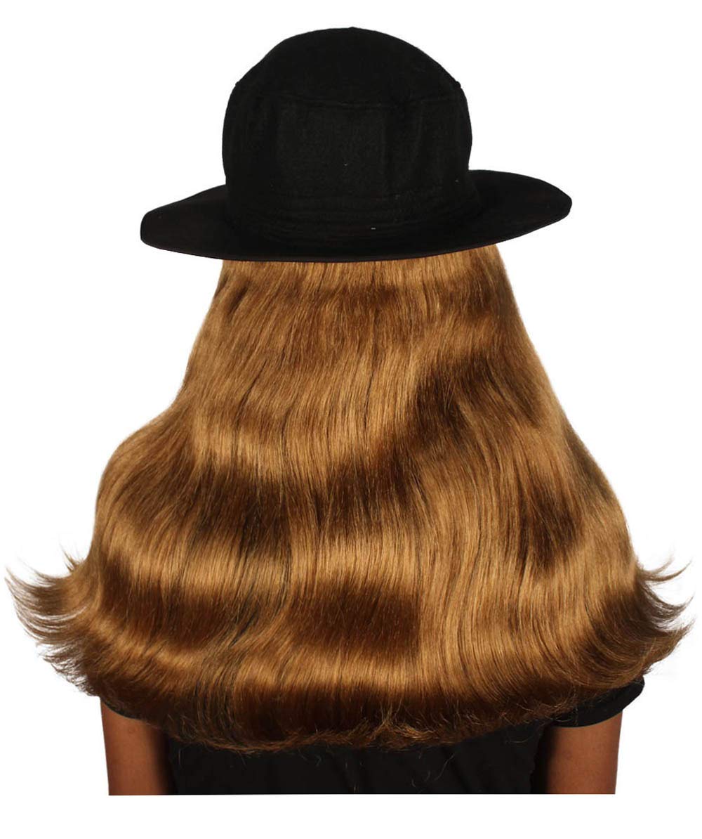 Unisex Dapper Creature Styles Playboy Costume Wig, Best for Halloween, Flame-retardant Synthetic Fiber - Brown