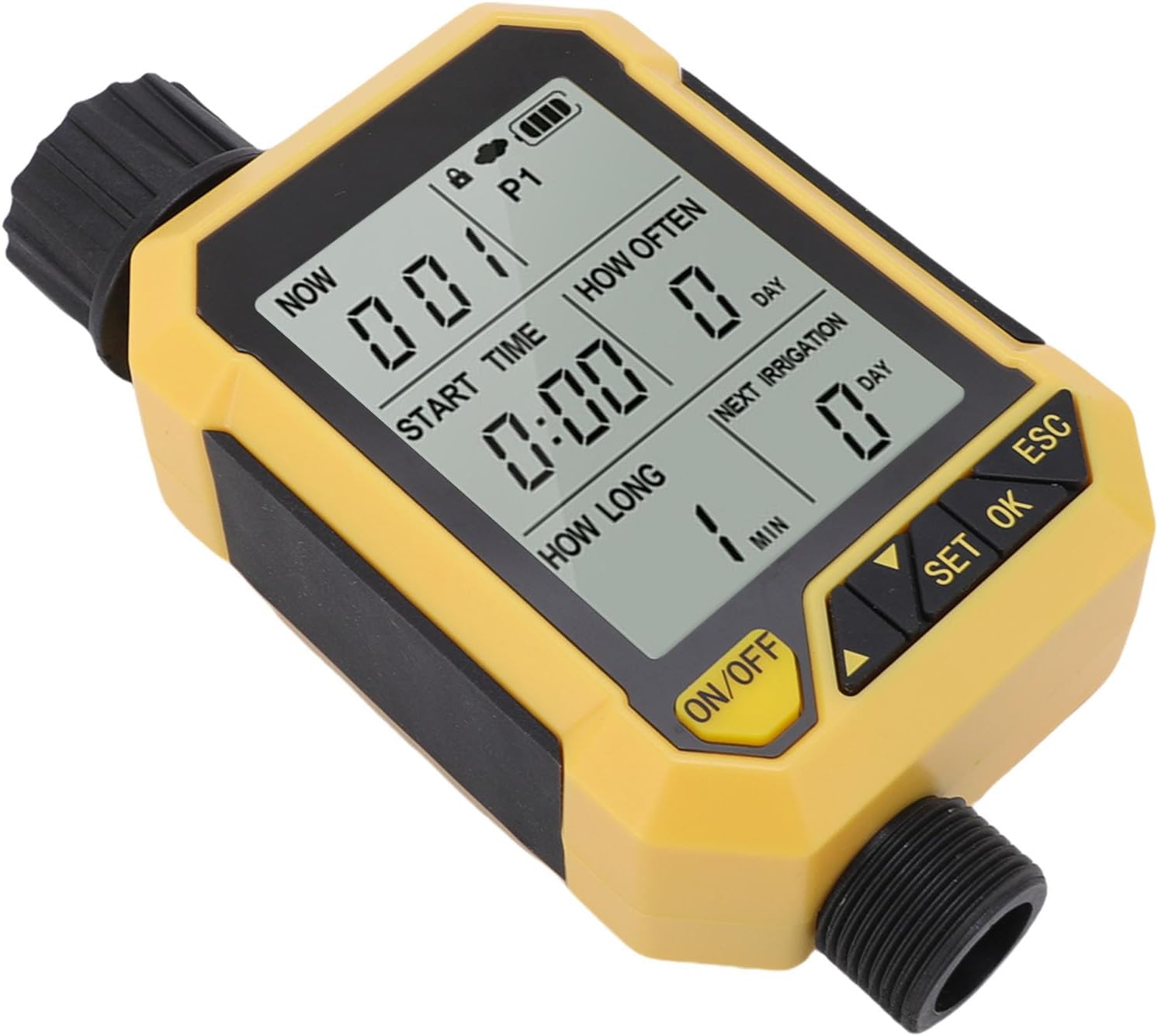 GOTOTOP Sprinkler Timer, Automatic Watering Timing Controller with Rain Sensing Function for Gardens G3/4 G1/2 Inlet