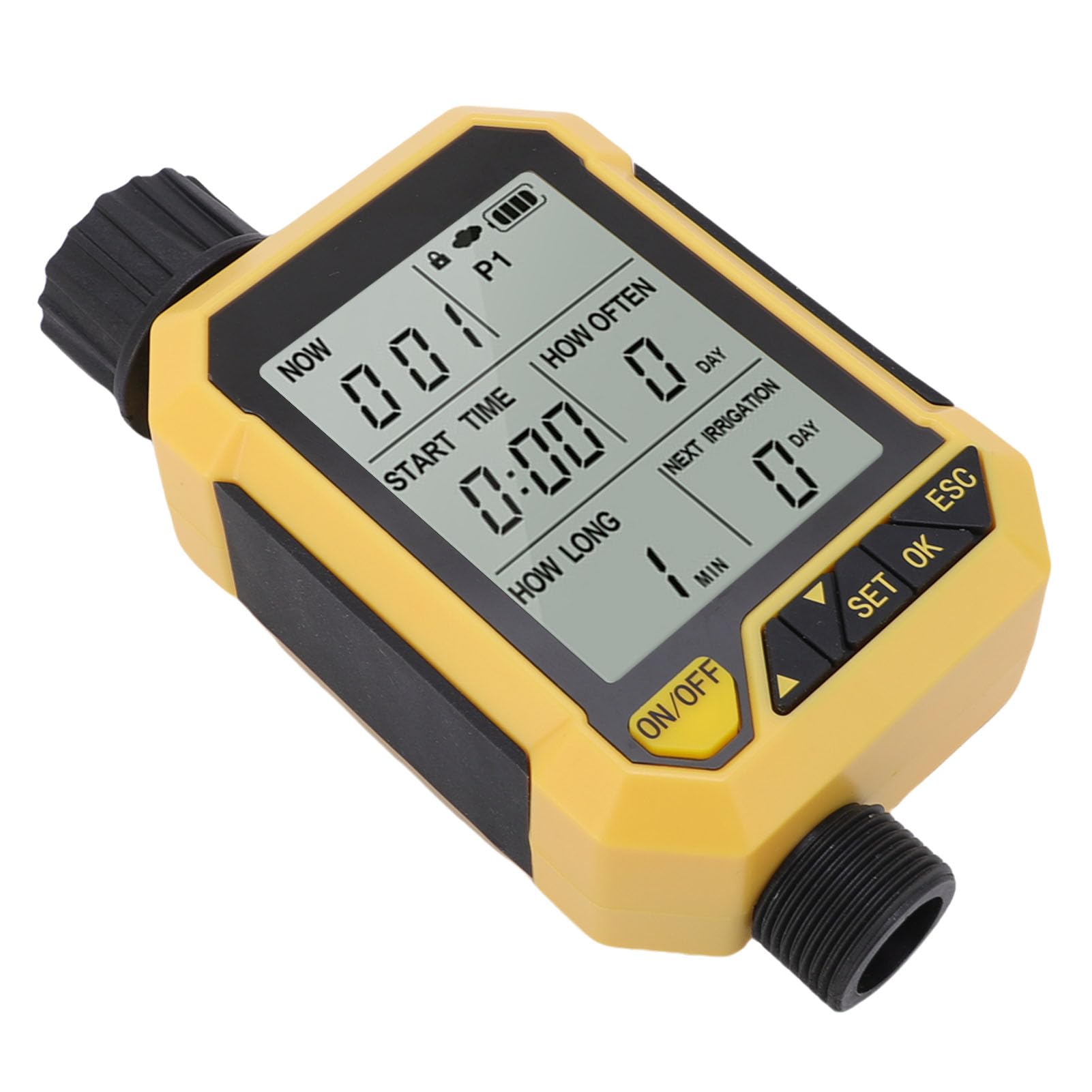 Topiky Temporizador de Aspersor Automático con Función de Detección de Lluvia para Riego Eficiente en el Hogar, Compatibilidad G3/4 y G1/2, ABS Duradero y Materiales de Latón