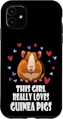 Miniatura 10 de iPhone 12 mini This girl really loves guinea pigs, Cute Guinea pig Case