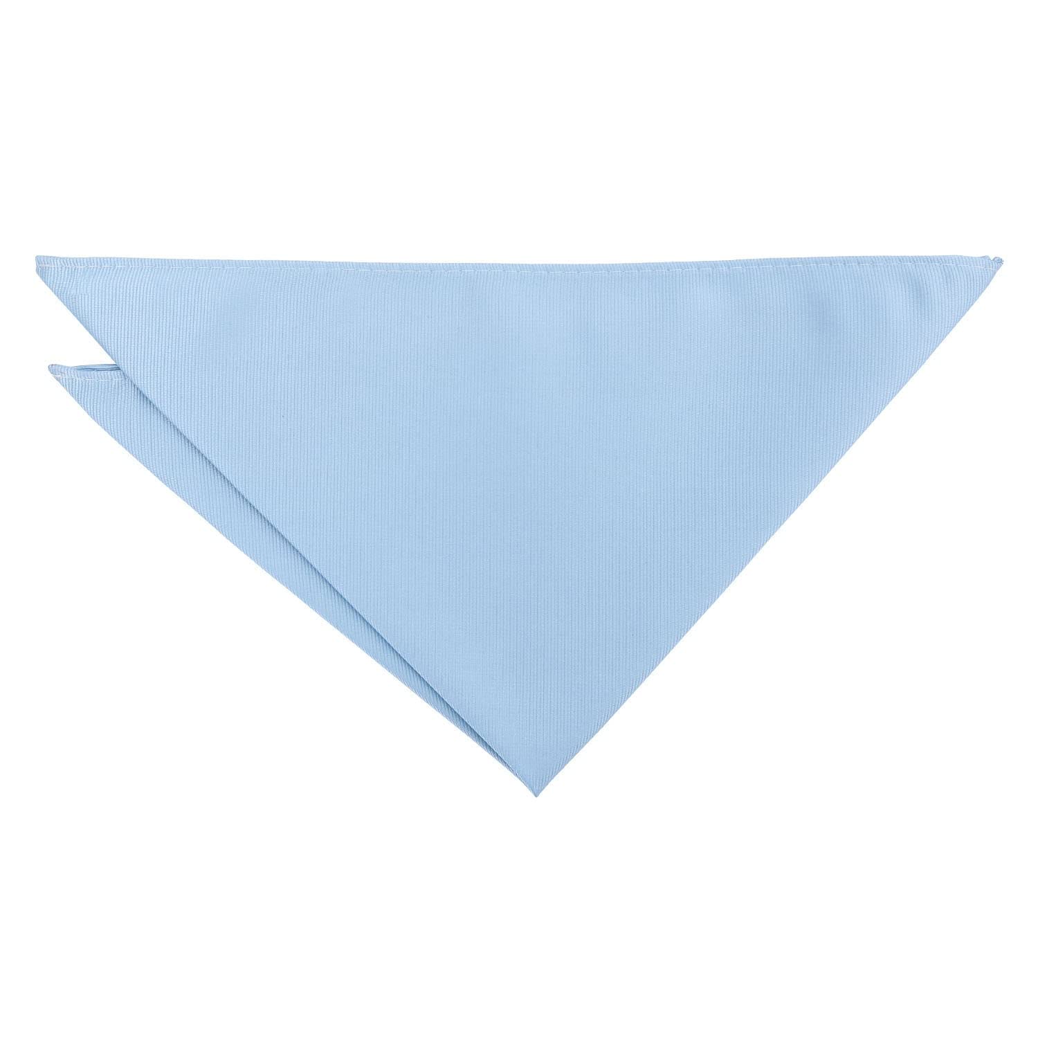 Dqt Men's Ice Blue Plain Twill Pocket Square - Wedding, Business & Formal Suit Handkerchief