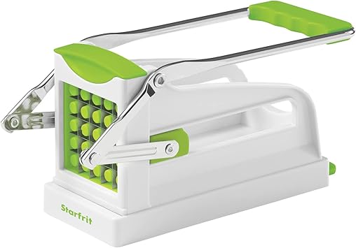 Starfrit Fry Cutter - Perfect Homemade French Fries, Stainless Steel Blades, Suction Base for Stability, Easy to Clean