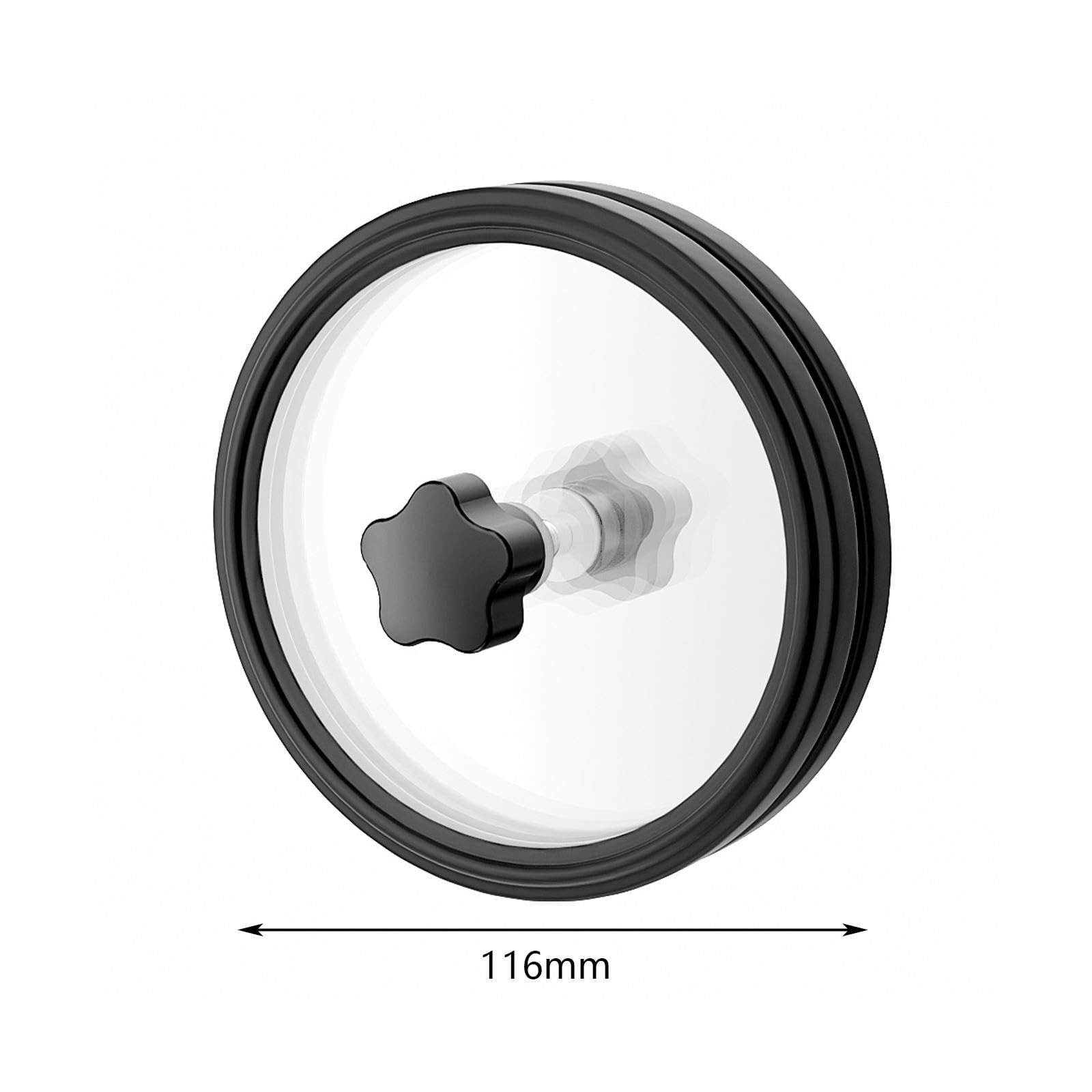 Morsetto per la Pulizia di Dischi in Vinile, Strumento per Risparmiare Etichette per Dischi in Vinile LP, rondella per Dischi in Vinile, Protezione, 116 mm Nero