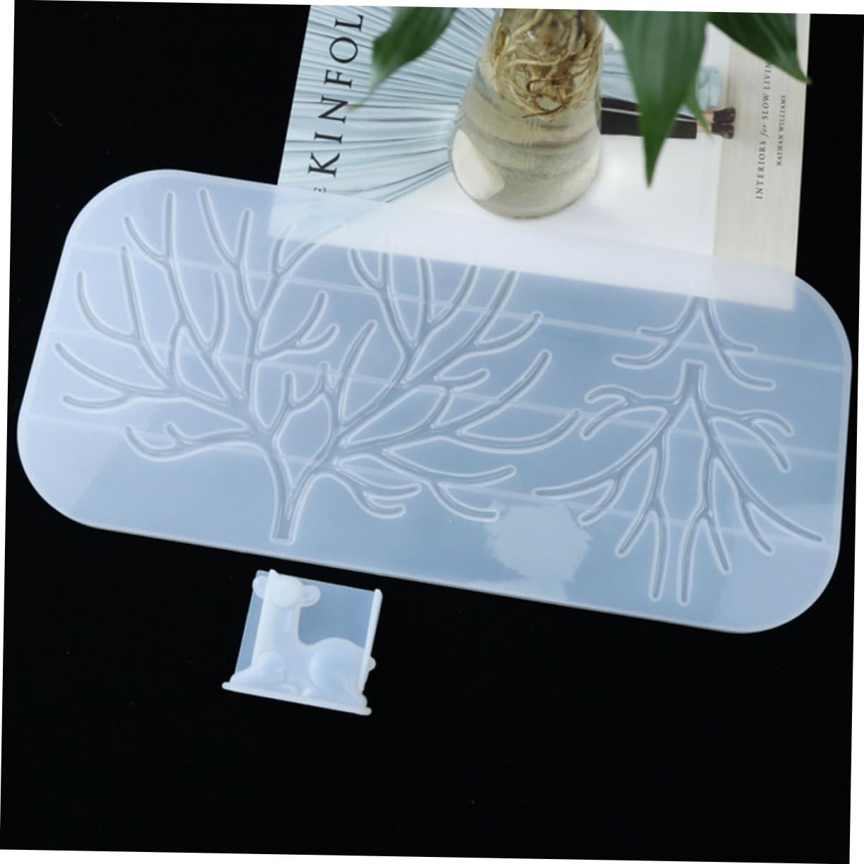 DOITOOL 2 Ensembles Moule Silicone pour Décorations Antler Époxy Outils DIY Pratiques pour Artisanat Décorations Personnalisées 2 Pièces * 2