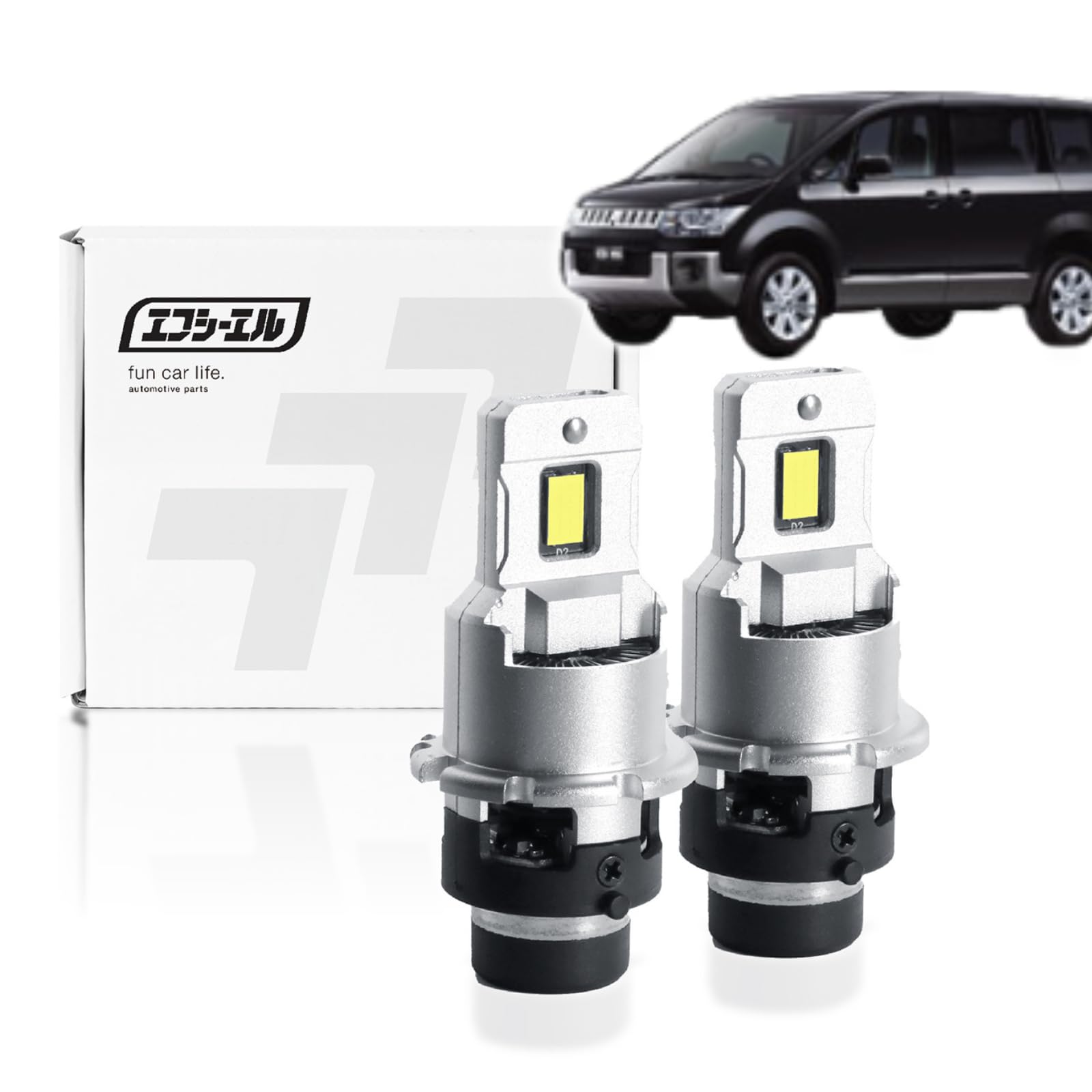 三菱　デリカD5 CV-5W ￼前期　ヘッドライト 左右　HID バラスト付 Amazon | fcl.(エフシーエル) デリカd5 cv5w d2s led ヘッドライト