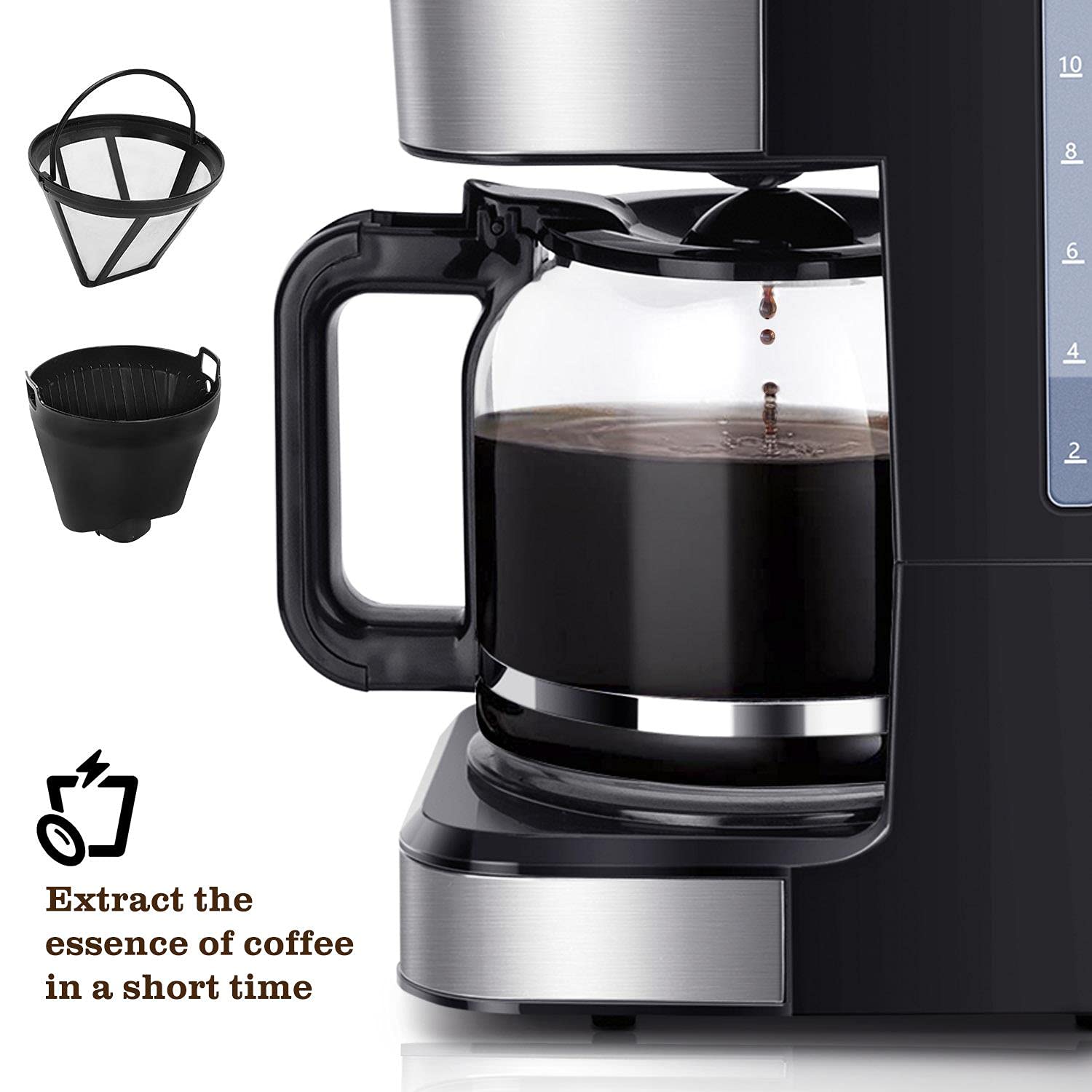 Taylor Swoden Filter Coffee Machine, Drip Coffee Maker with