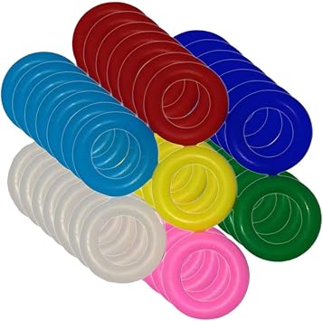 100Pcs Bird Foot Rings Foot Bands Rubber Bird Leg Bands Identification Foot Rings for Pigeons Rutin Peonies Ducks Chickens, 12mm
