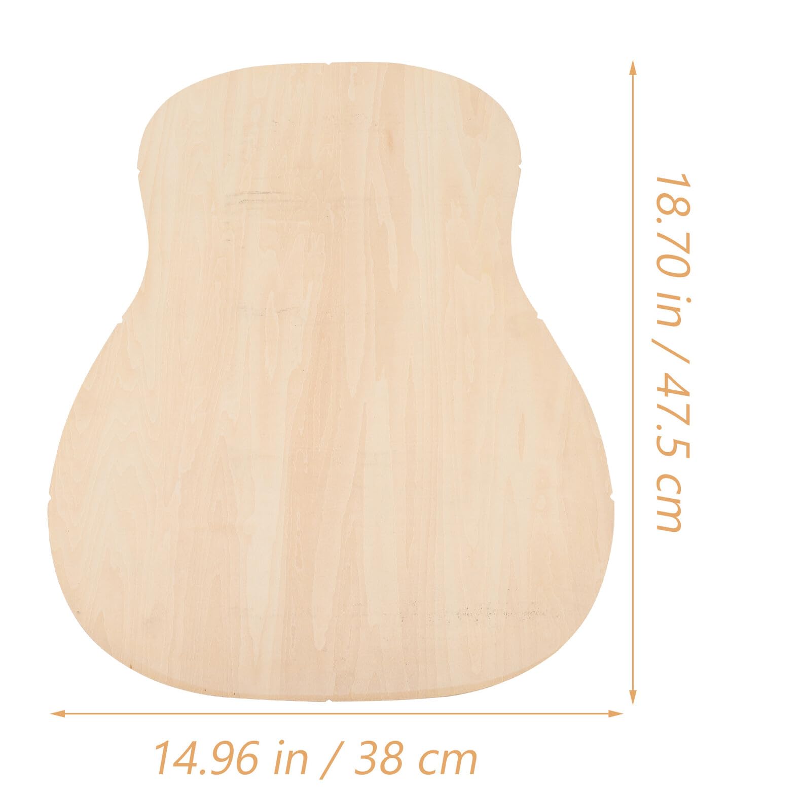 Alipis Selbstgemacht Gitarrenkopfplatte mit Kürbisform Feine Verarbeitung Blanke Oberfläche Geeignet für E-gitarren und Folk Gitarren Kreatives Design zum Selbermachen