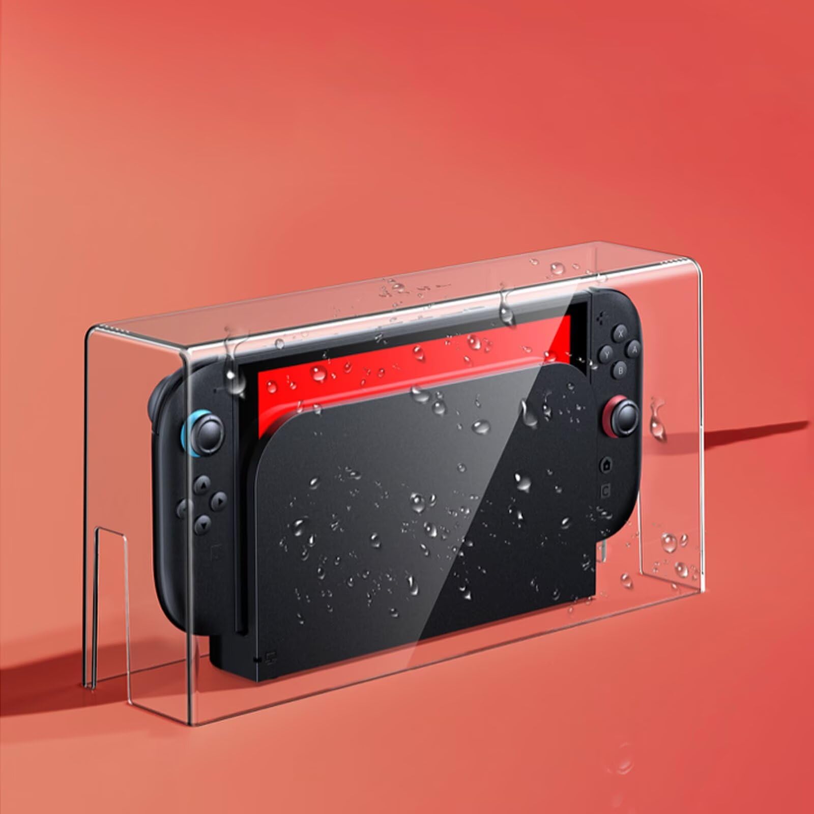 Copertura antipolvere per Switch 2, in acrilico trasparente, antipolvere, antigraffio, impermeabile, trasparente, per Nintendo Switch 2