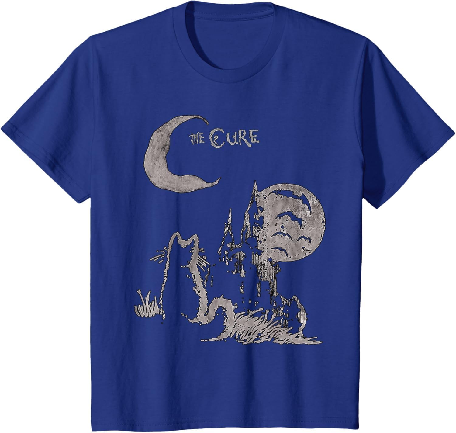 iNexTone Cat Moon T-Shirt (M,Blue)